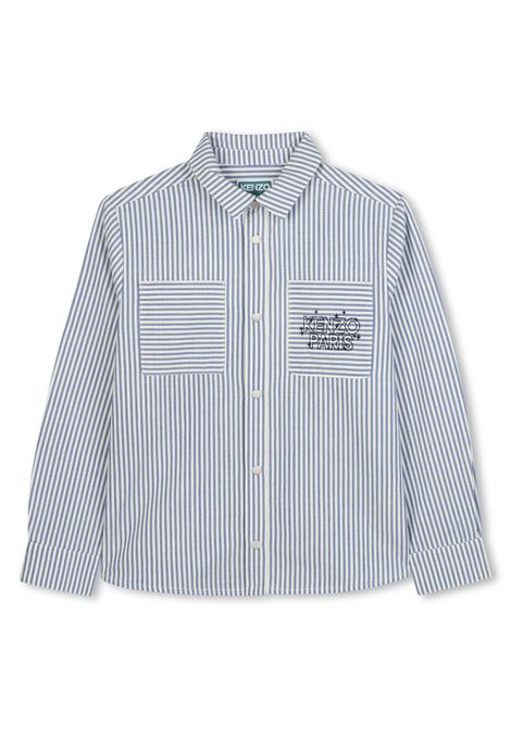 Camicia a righe con applicazione KENZO KIDS | K61400780
